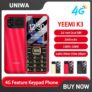 טלפון YEEMI K3 עם מקשים בעברית 4G